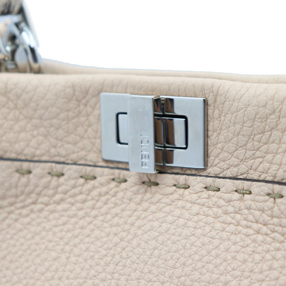 Fendi Peekaboo Small Mini Python Shoulder Bag Light Pink - Picture 4 of 10